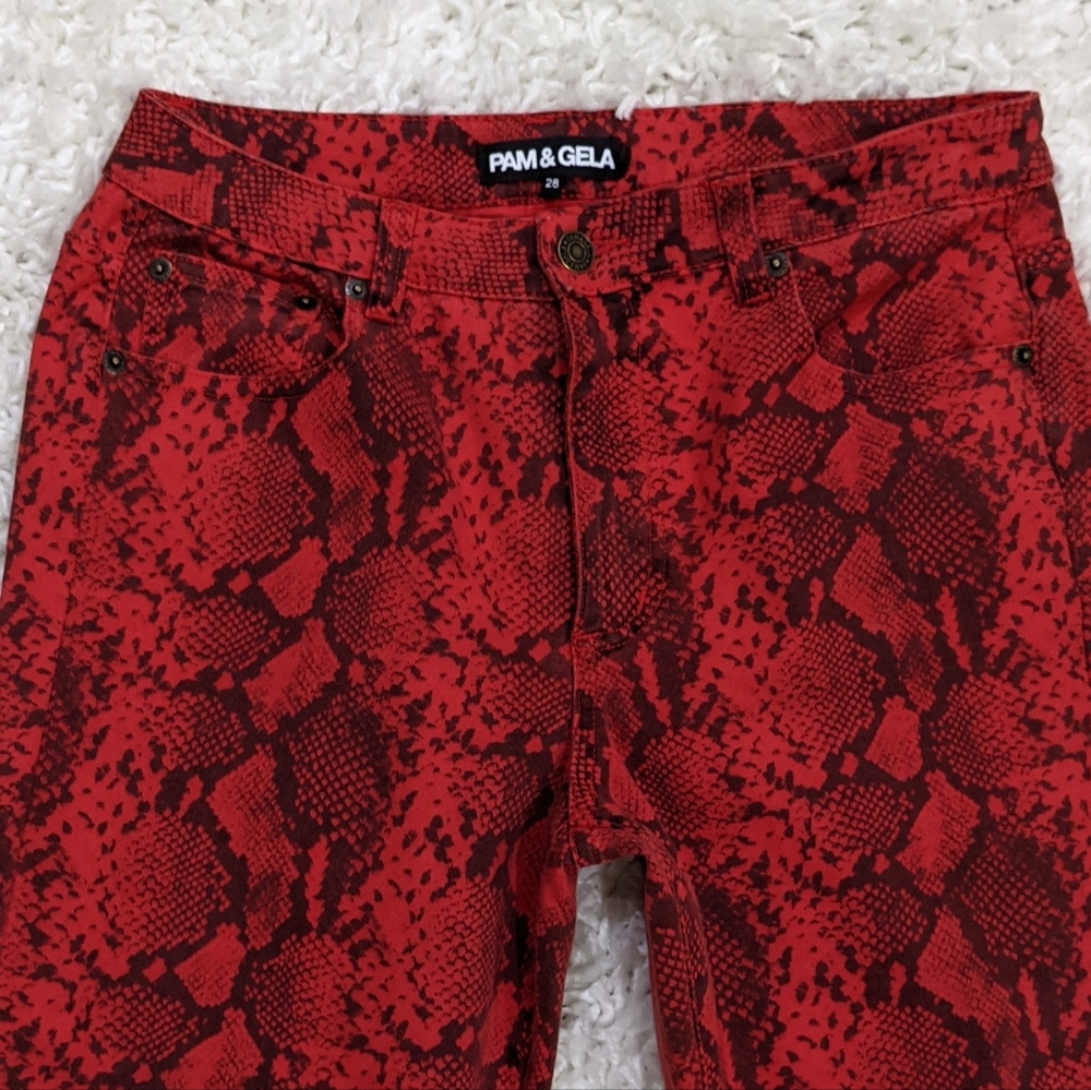 Pam & Gela Red Jeans AS SEEN ON TV - Picture 8 of 14